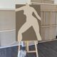 Ensemble de peintures abstraites sur toile, 70x100cm