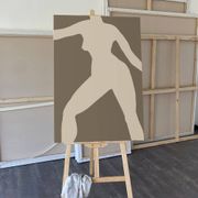Ensemble de peintures abstraites sur toile, 70x100cm