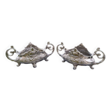 Pair of silver planters from the Napoleon III era