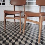 Scandinavian style chairs and wood