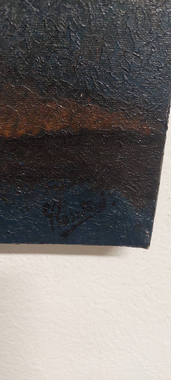 Gianfranco Rontani . Lucca (1926-2018) large oil on canvas 118 x 97 surrealist