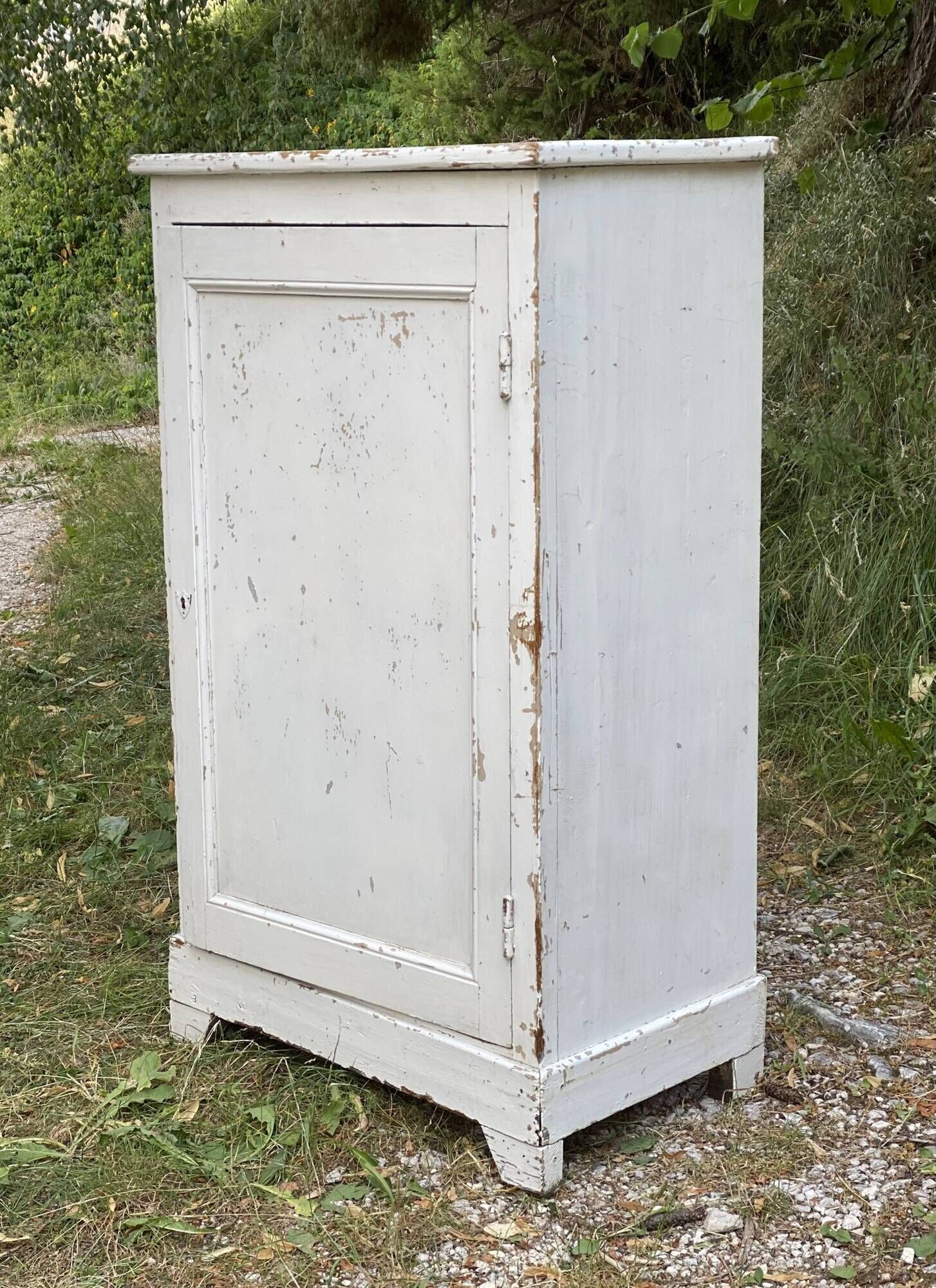Small Parisian cupboard with 1 door, vintage jam cabinet from the 1930s-40s.