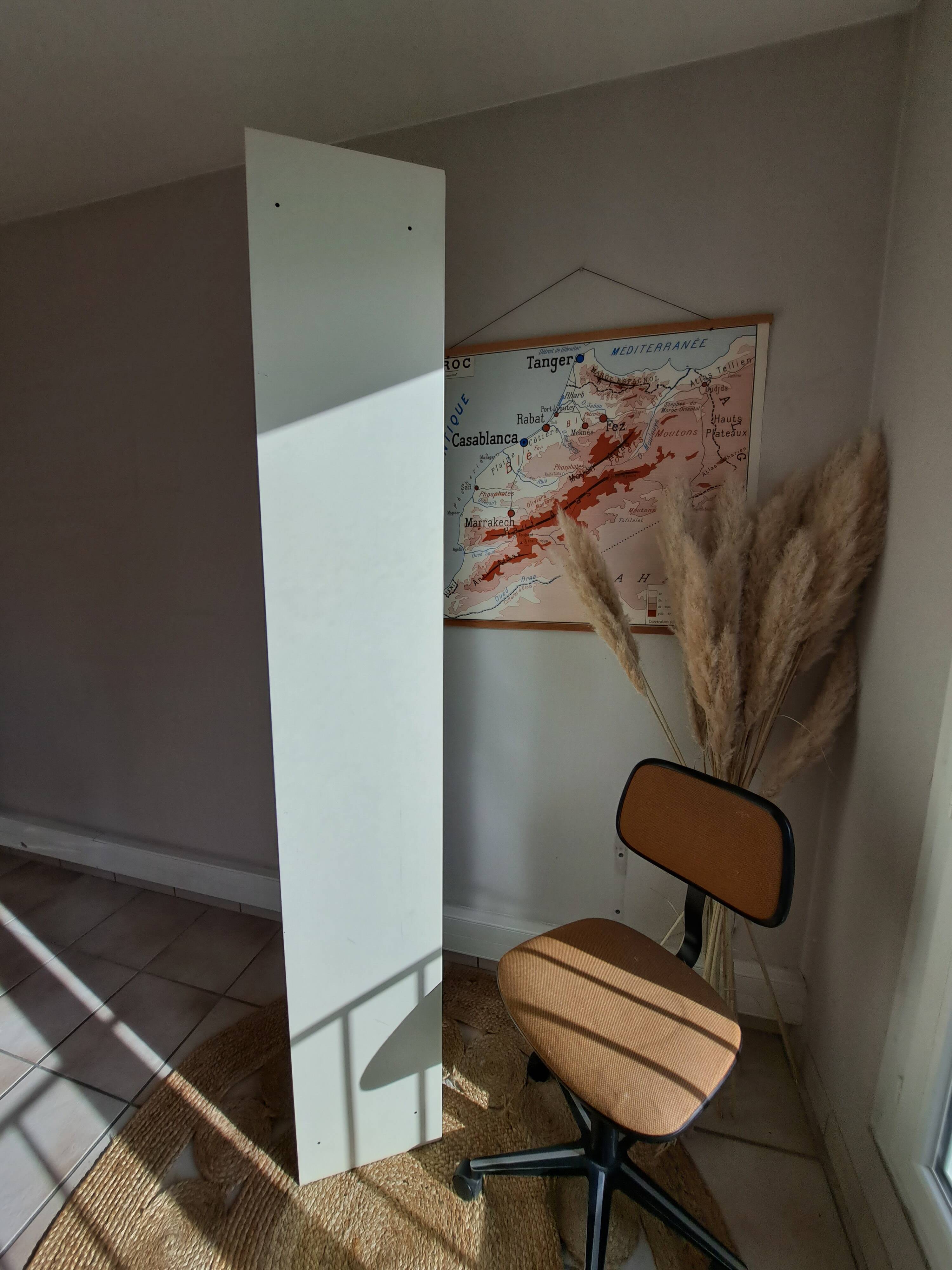 Vintage metal clamshell cabinet