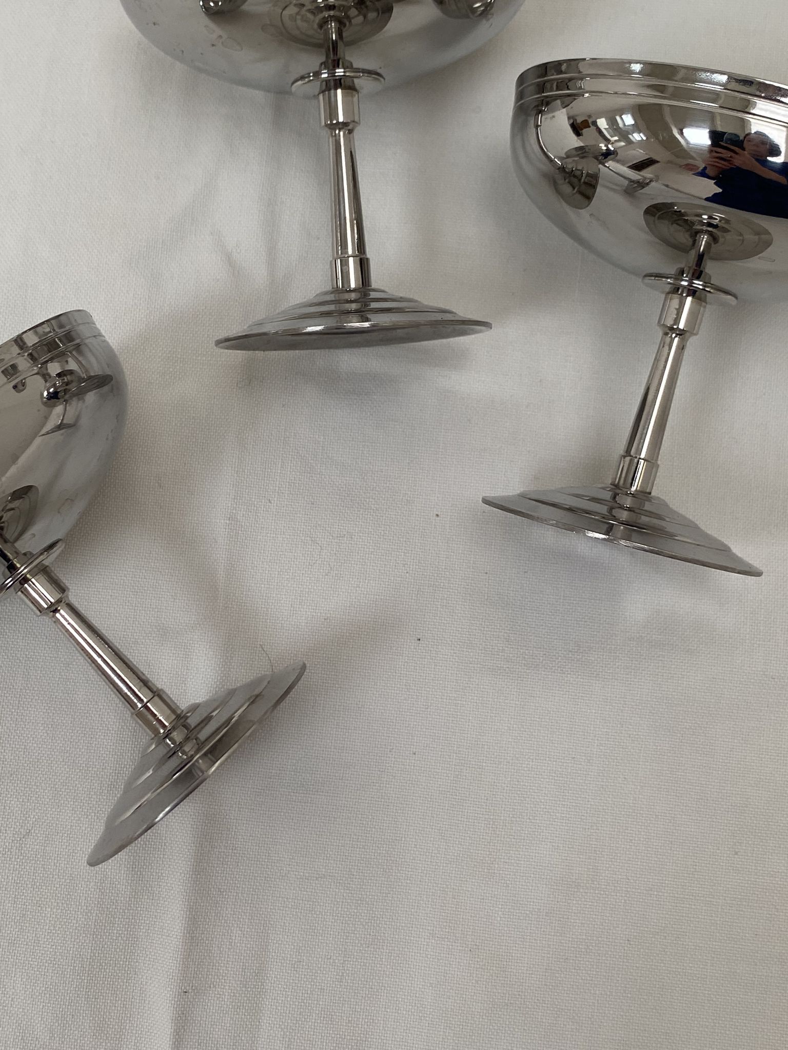 Ice cups x7 stainless steel brand Rémy Letang, 1970