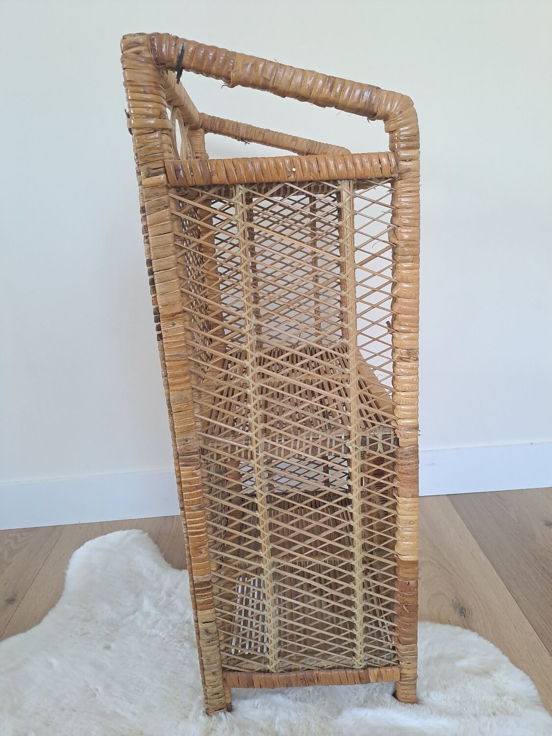 Rattan shelf/cabinet