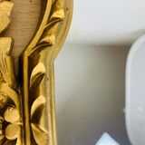 Golden mirror classic style 60s italy resin