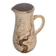 Vase, enameled ceramic jug, chiseled tree motif, west germany vintage 1970, numbered 3047