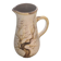 Vase, enameled ceramic jug, chiseled tree motif, west germany vintage 1970, numbered 3047
