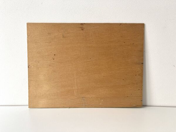 Tableau nature morte ''la pomme et le sucrier'' signé Yves Millecam vintage