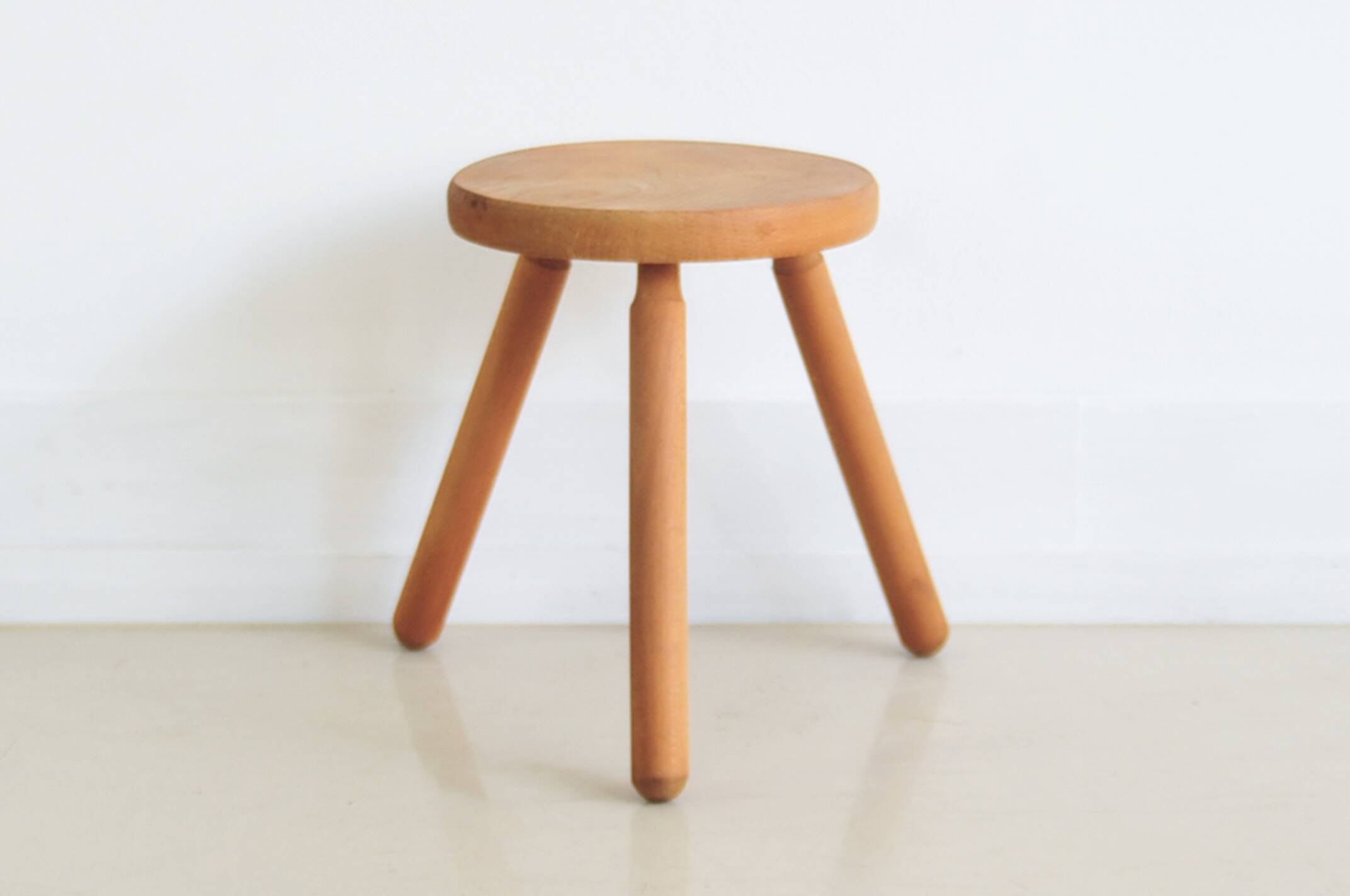 Wooden milking stool