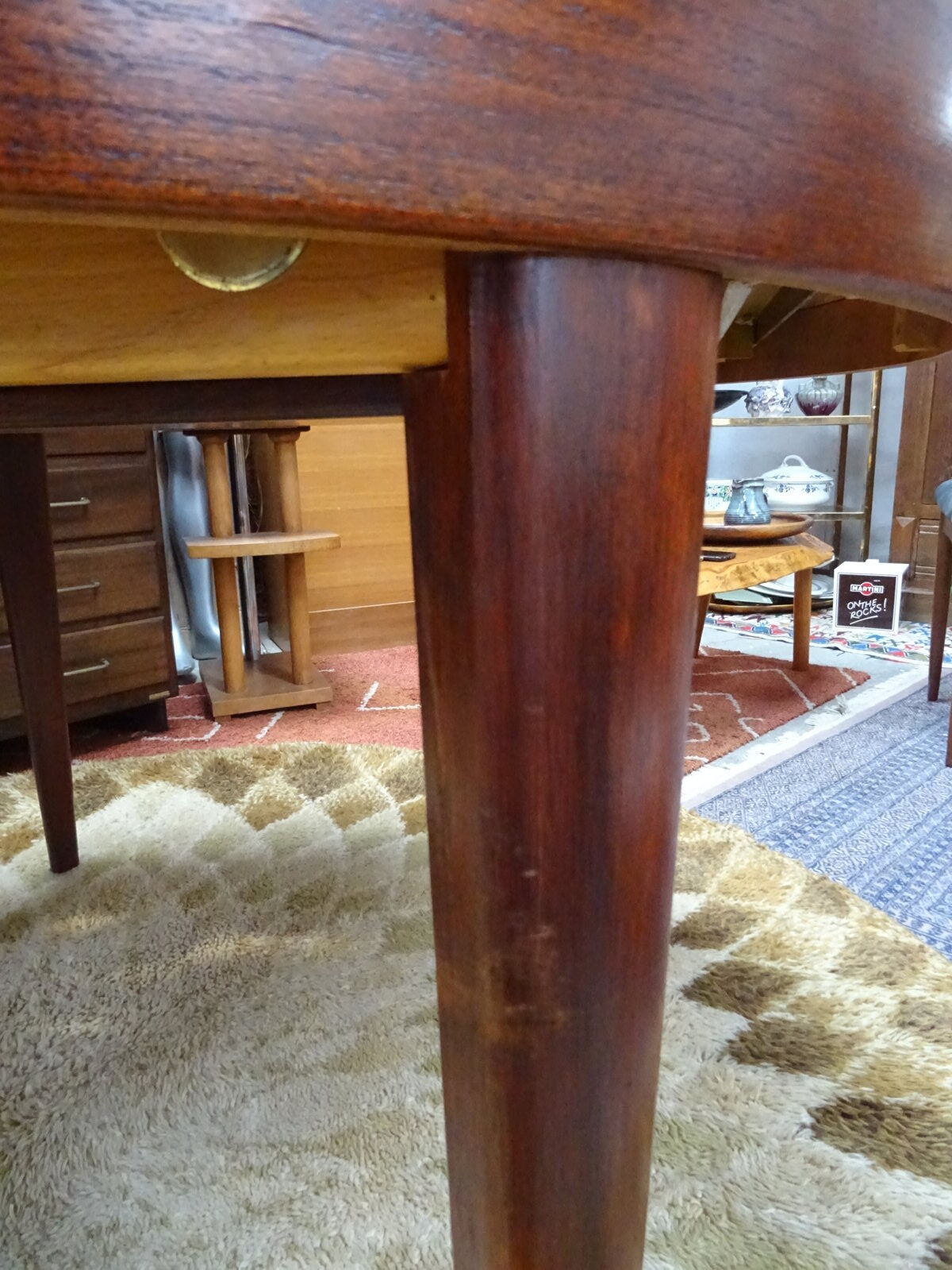 Table scandinave extensible en palissandre