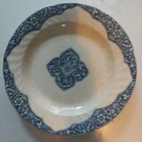 Two old 19th century plates, one flat and one deep from Gien