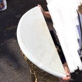 Half moon console