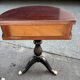 Coiffeuse triptyque vintage 1960s en acajou– signée G. Blouin Nantes