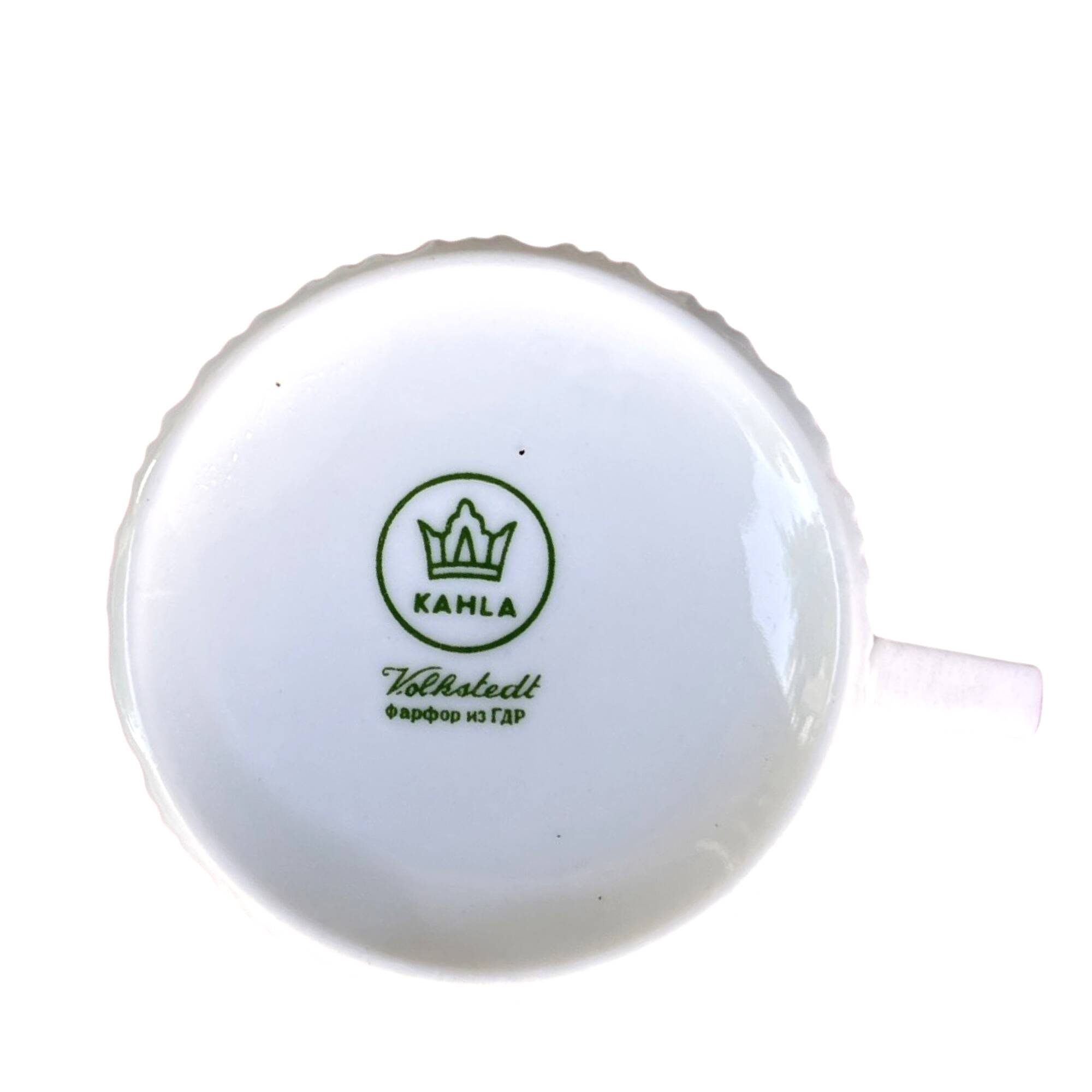 Turquoise porcelain service by Kahl, Germany, 1960s.