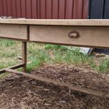 Old farmhouse table 2 drawers