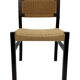 Vintage dining room chairs with papercord seat / 1970 design