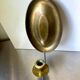 Vintage  Brass Wall mirrored Candle Sconce height 25 cm
