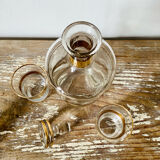 Carafe and shot glasses
