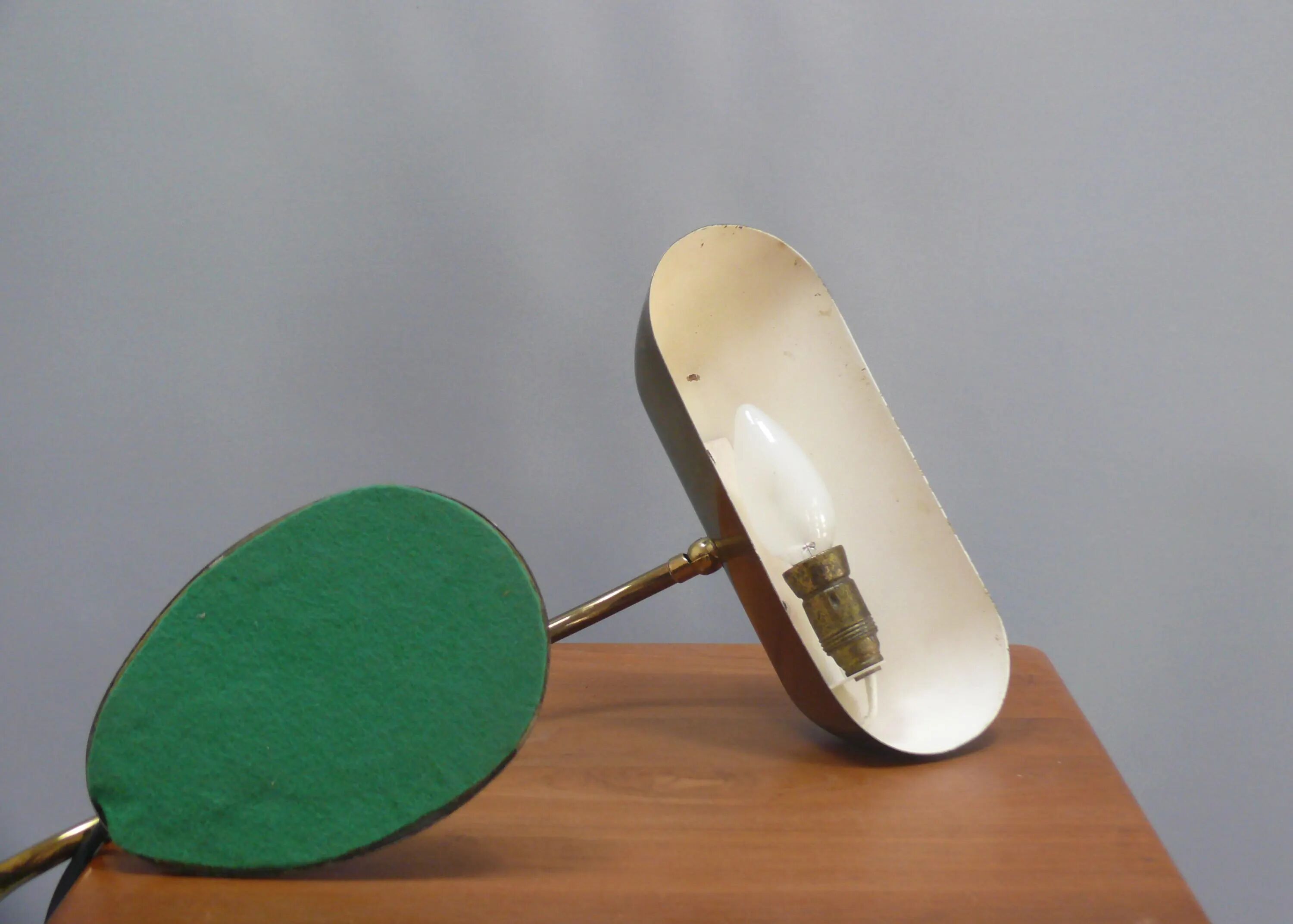 Vintage piano lamp, brass, 1960s, JBS