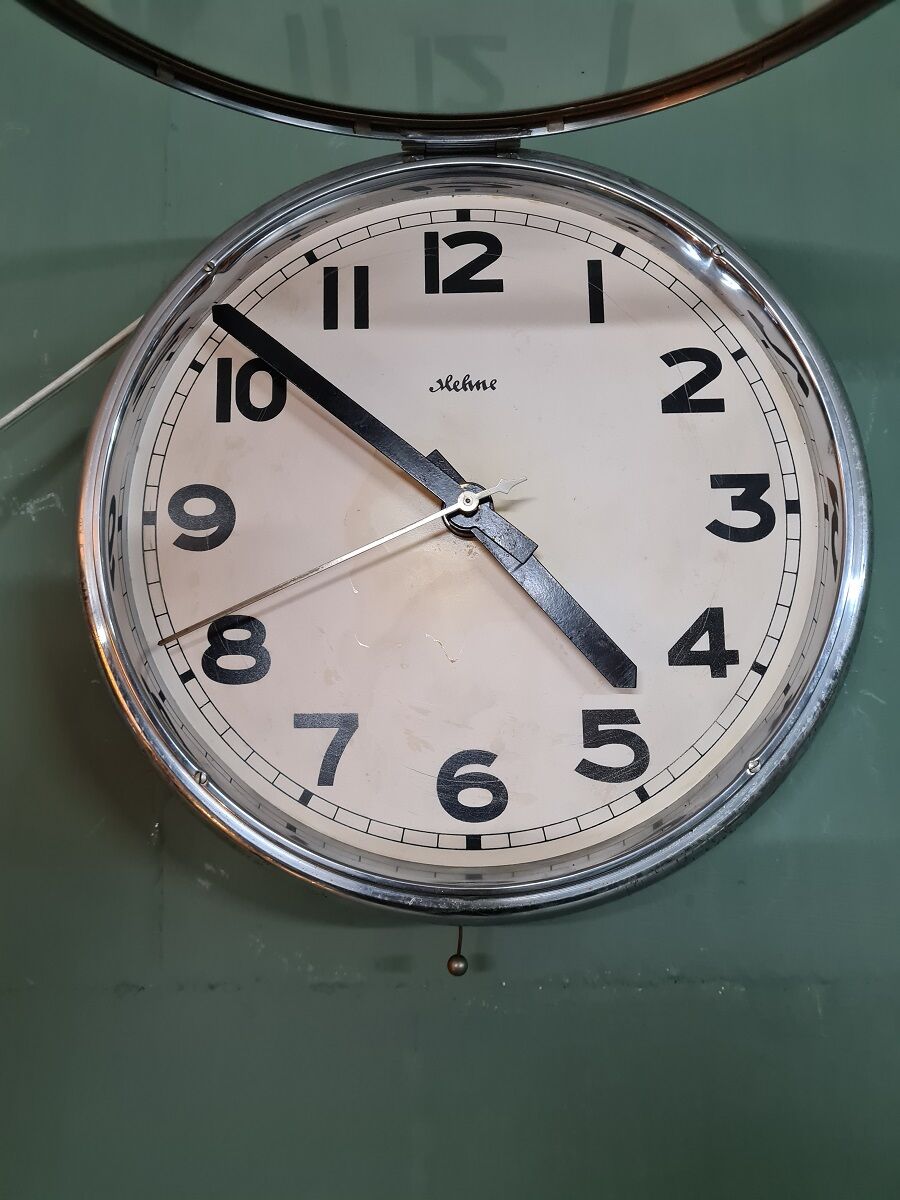 Vintage german hehne wall clock 1950