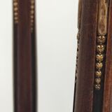 Auxiliary table made of wood, marble and brass, France 1950