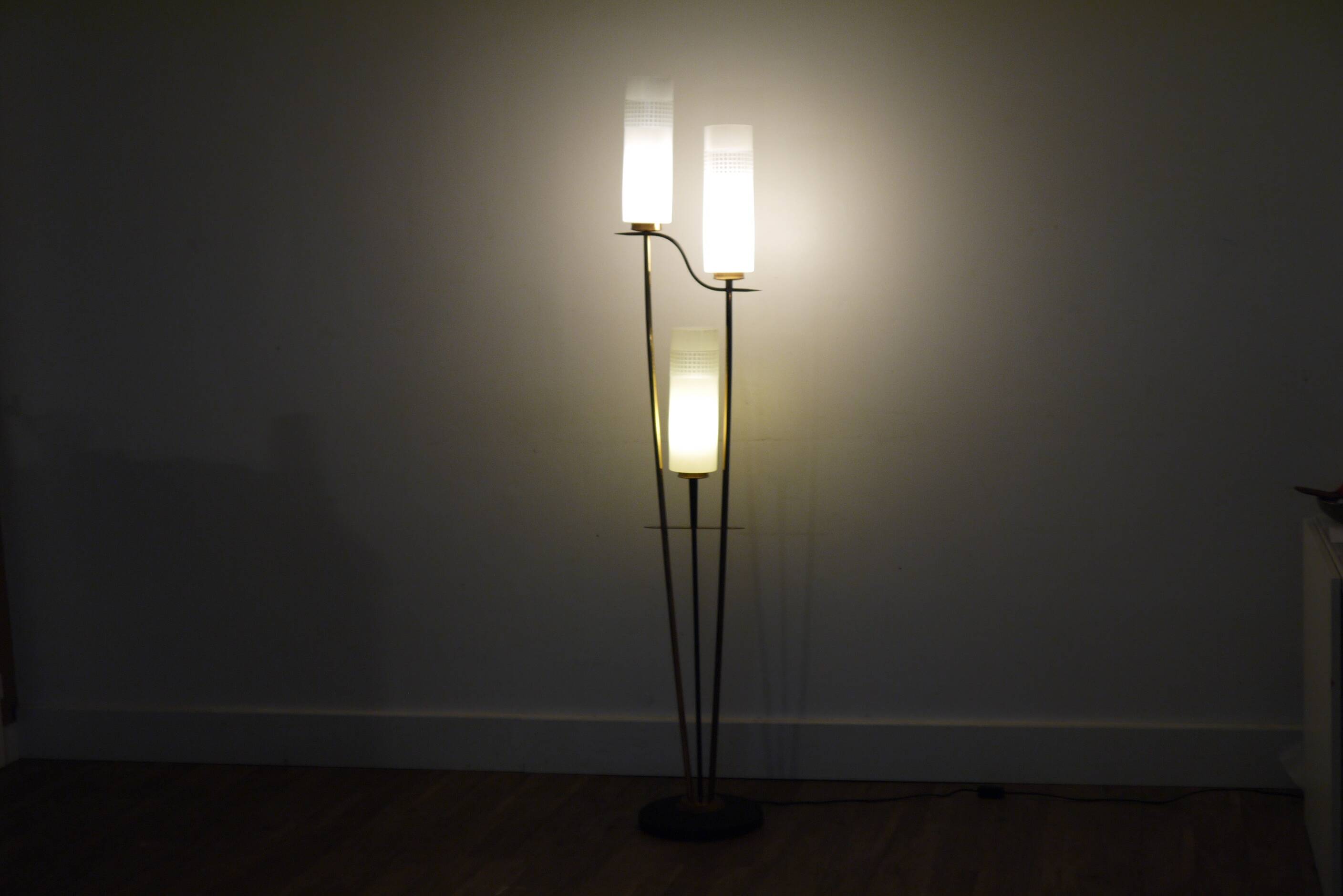 Lampadaire moderniste  à 3 feux 1960