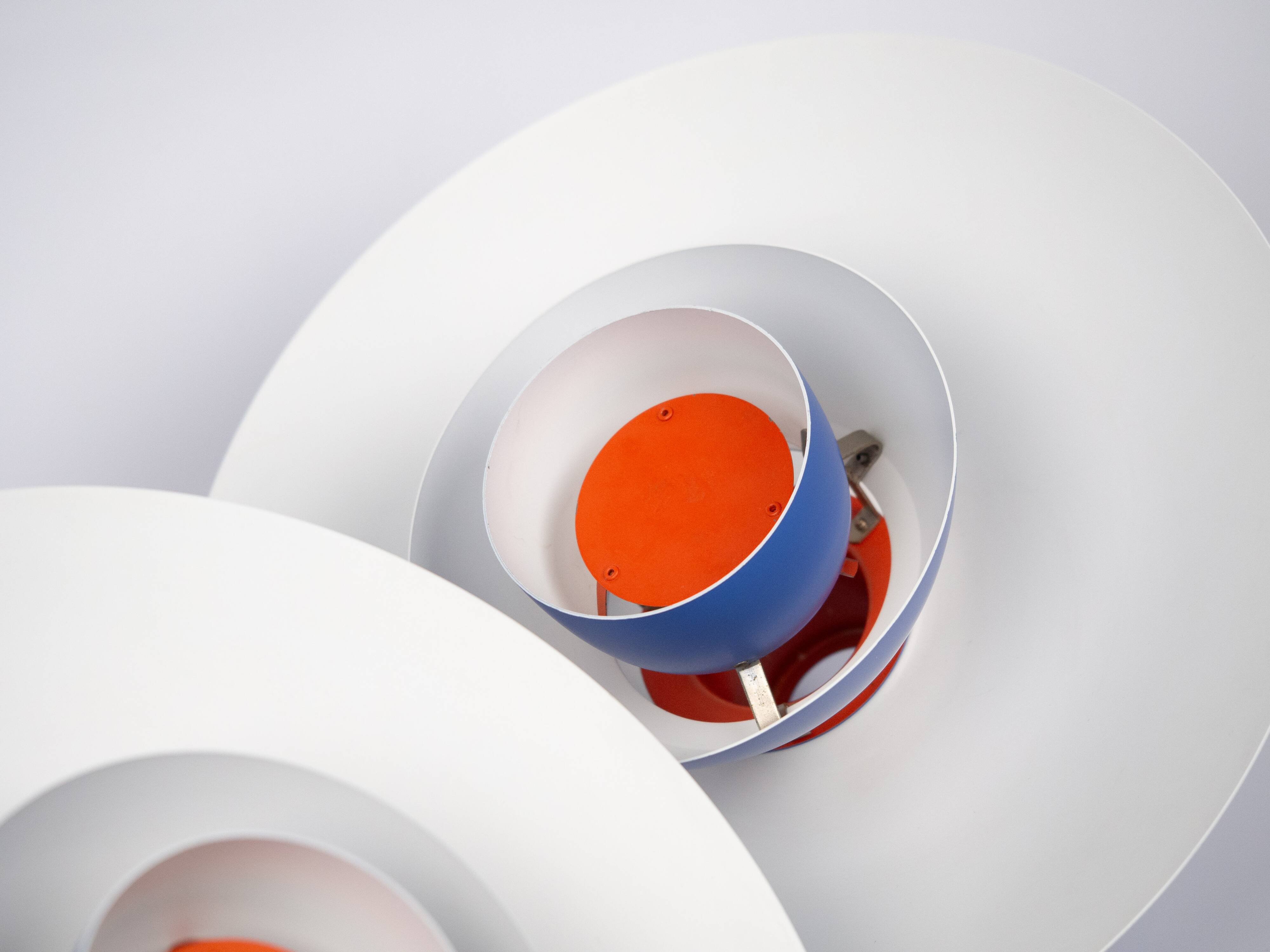 Pair of 2 vintage PH 4/3 lamps by Poul Henningsen, Louis Poulsen, 1966