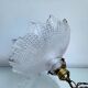 Holophane lamp, Art deco, jaren 30, geribbelde glasstructuur, gegoten glas
