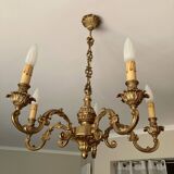 Bronze chandelier 5 branches