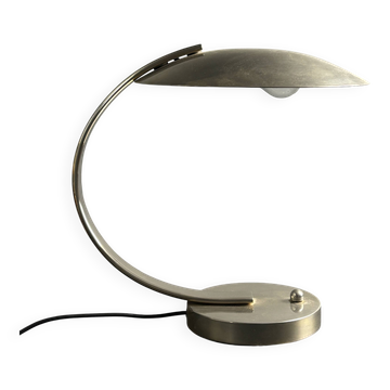 Art deco modernist arc desk or table lamp by Disderot, Soka, France, 1970s