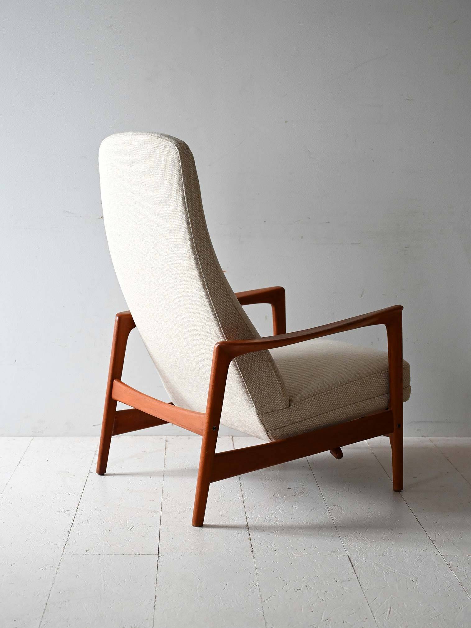 Scandinavian teak armchair by Alf Svensson for DUX