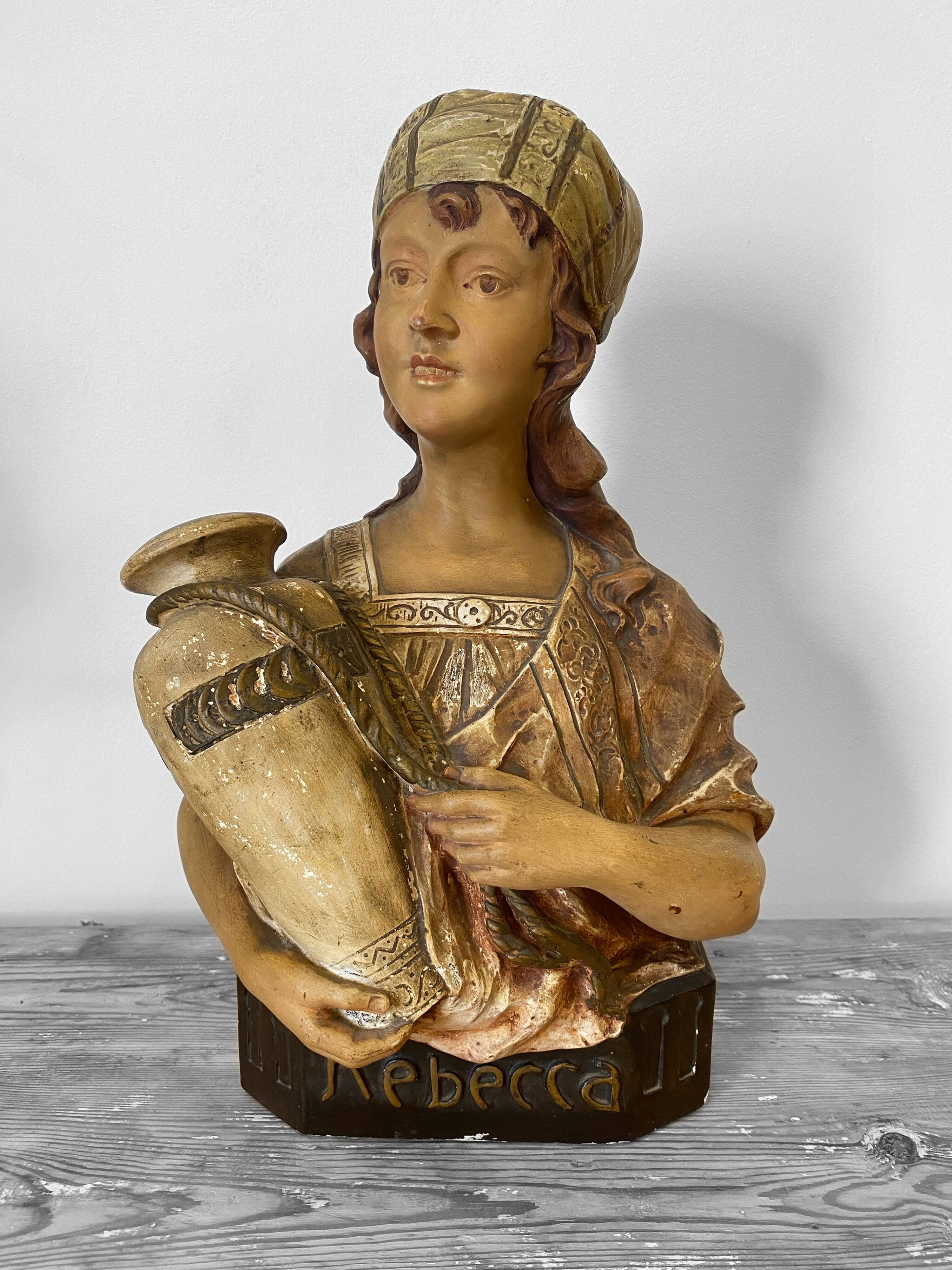 Bust of a Berber woman “Rebecca” in terracotta, Pirolli edition