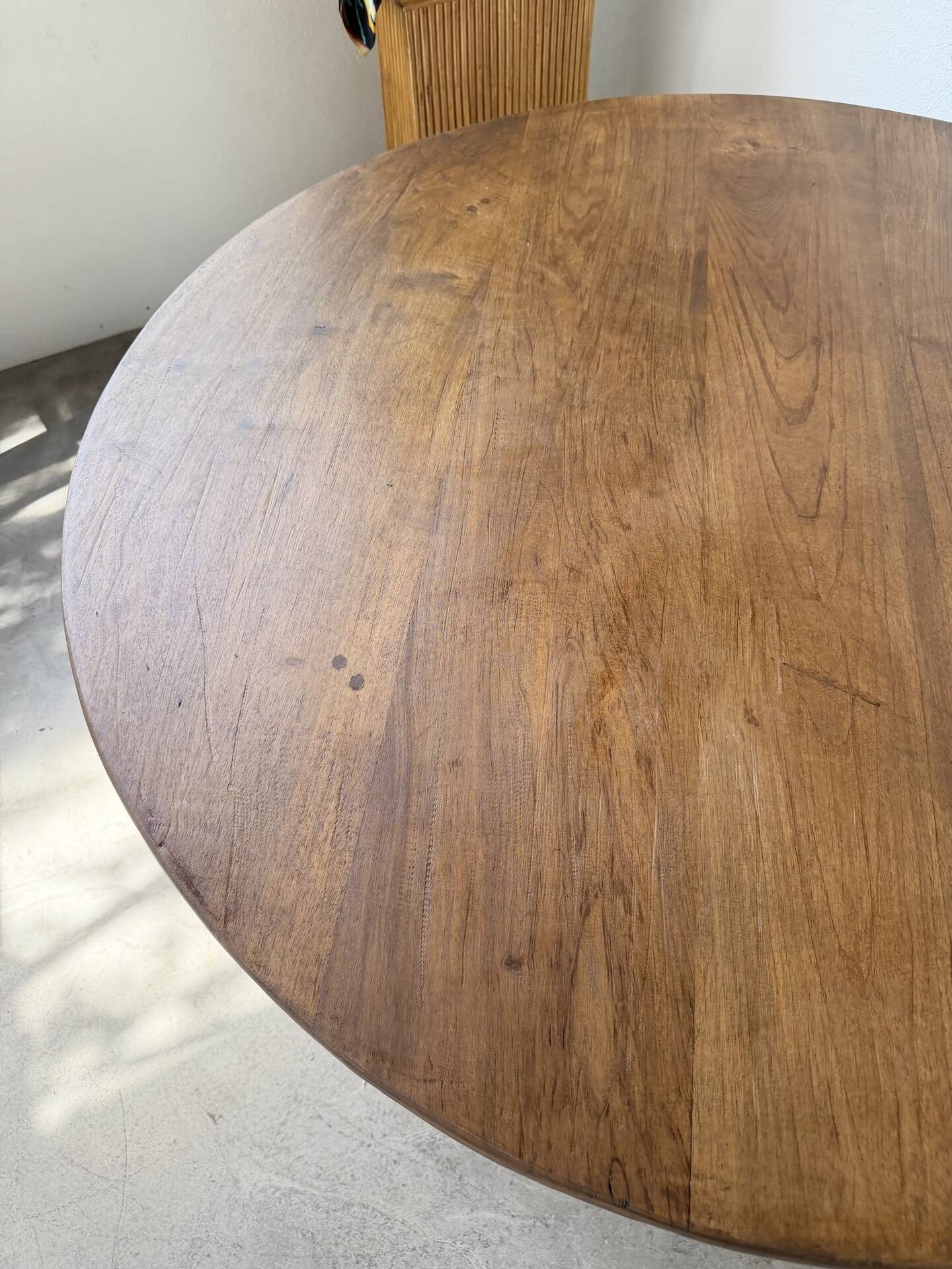 Round table 1950s constructivist walnut