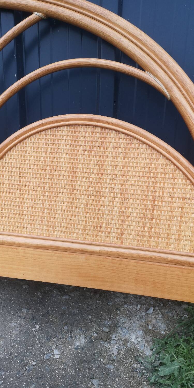 Rattan headboard