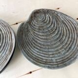 Lot de 4 assiettes coquillage vallauris en céramique par dominique guillot