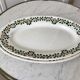 Duo of oval dishes earthenware New Givors model "Rita" 30s