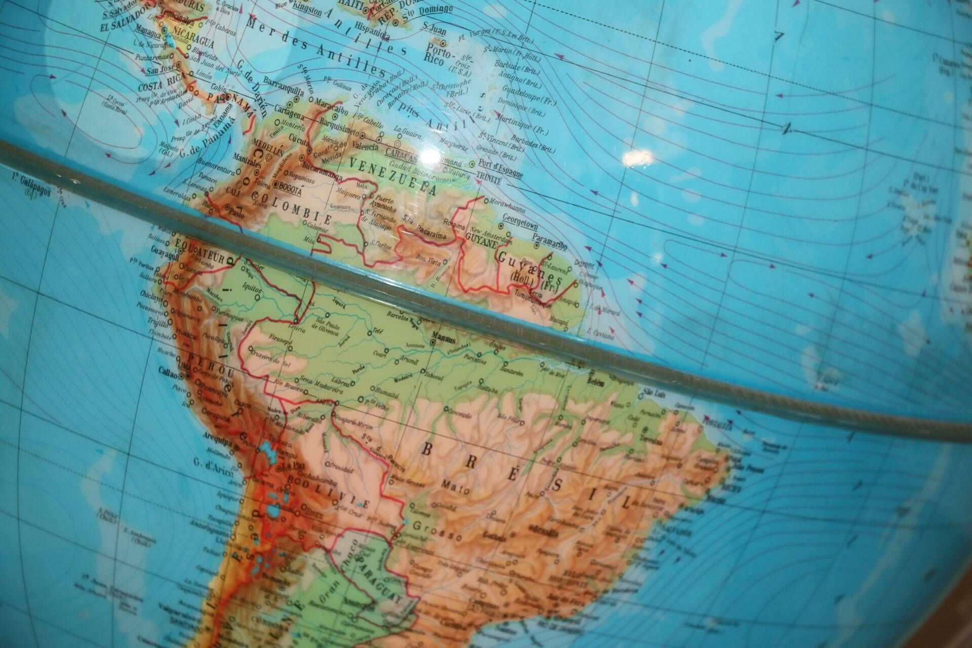 XXL Illuminated Globe Earth 1964