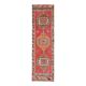1970s Vintage Turkish Hand-Knotted Wool Cotton Pink Runner Rug