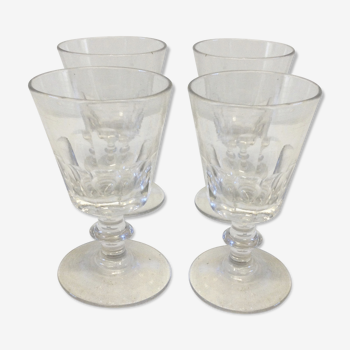 Set of 4 glass Bistro