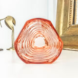 Art Deco geometric pink vase