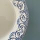 Set of 12 plates Terre de Fer Creil and Montereau, Dubarry service