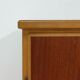 Armoire scandinave bicolore en teck et bouleau avec tiroirs des années 1960