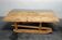 Large 19th century sculpted sled coffee table, folk art, France
