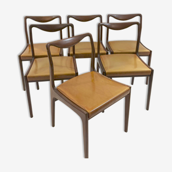 Series of 6 Danish chairs