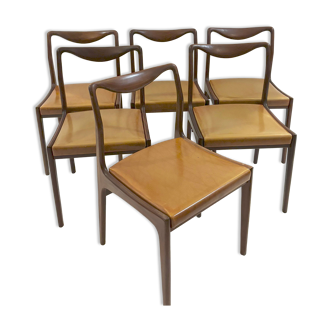 Series of 6 Danish chairs