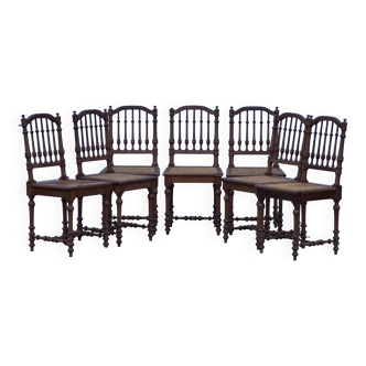 7 cane chairs