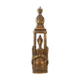 Décoration murale ancienne bronze doré