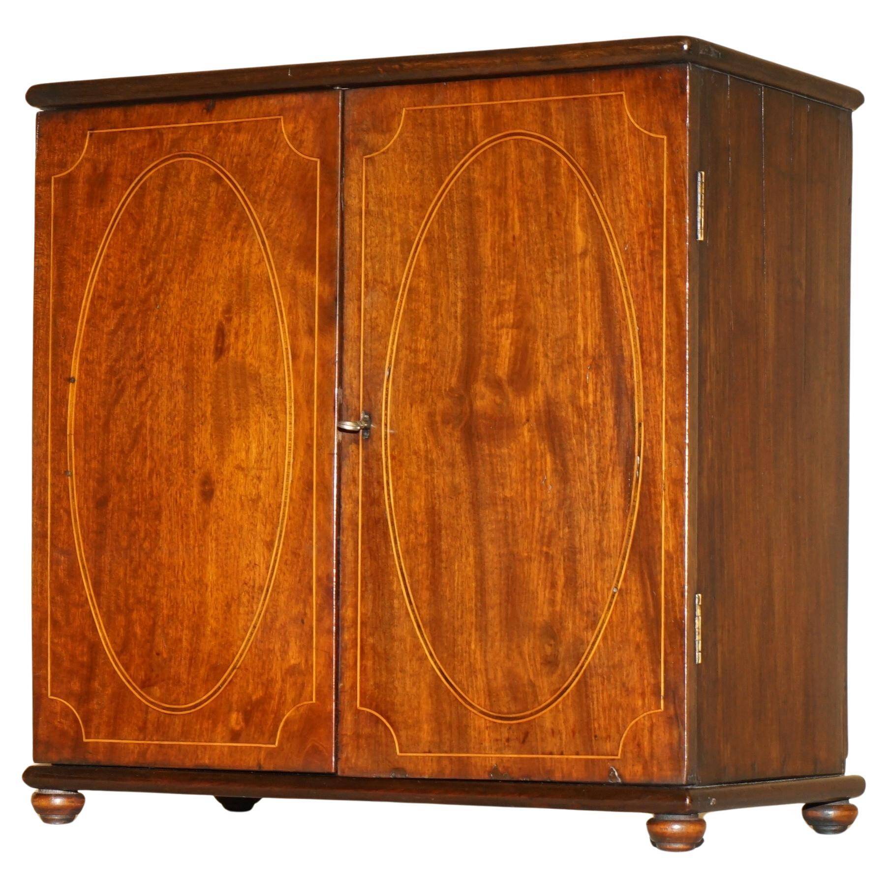 Restored Georgian Sheraton cabinet, circa 1820.