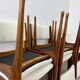 Set of 6 Italian design chairs Carlo de Carlo Cassina model 693 late 50s bouclette